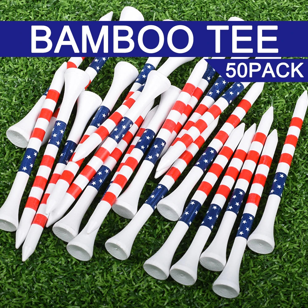 50pcs American Flag Golf Tees