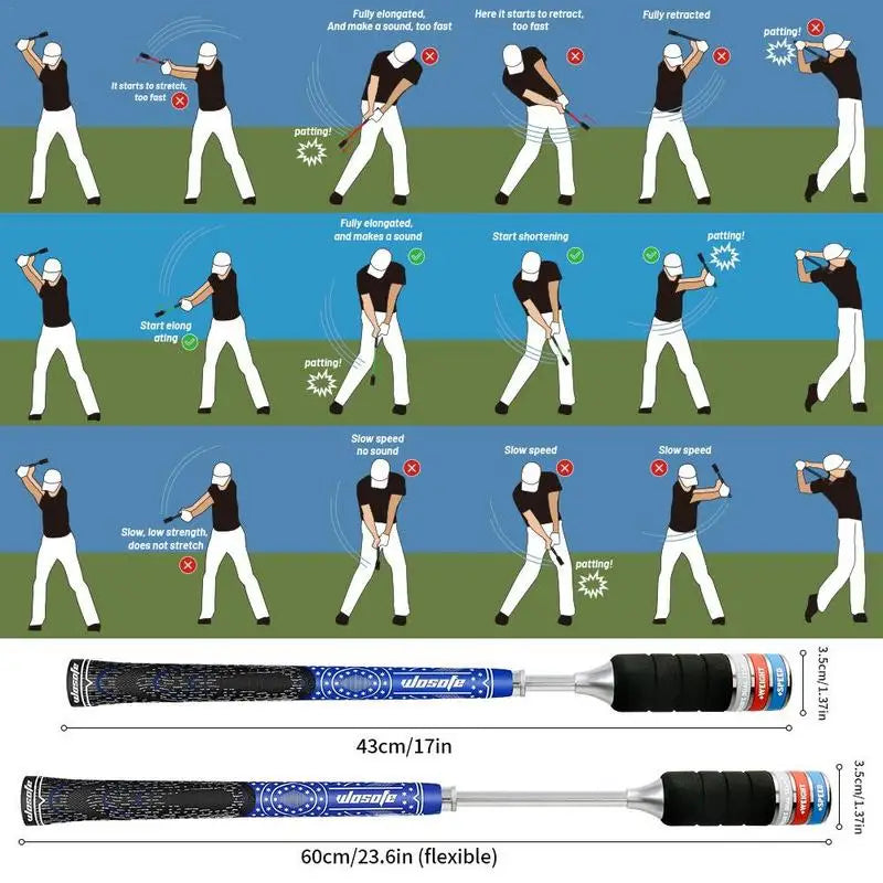 Telescopic Golf Swing Trainer Stick